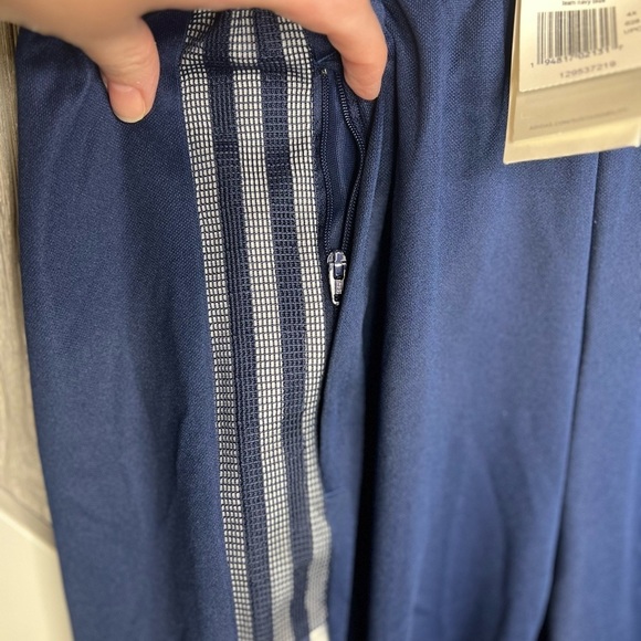 133. NWT Adidas Aeroready Sereno Slim Tapered-Cut Pants Blue 4X - Picture 10 of 11